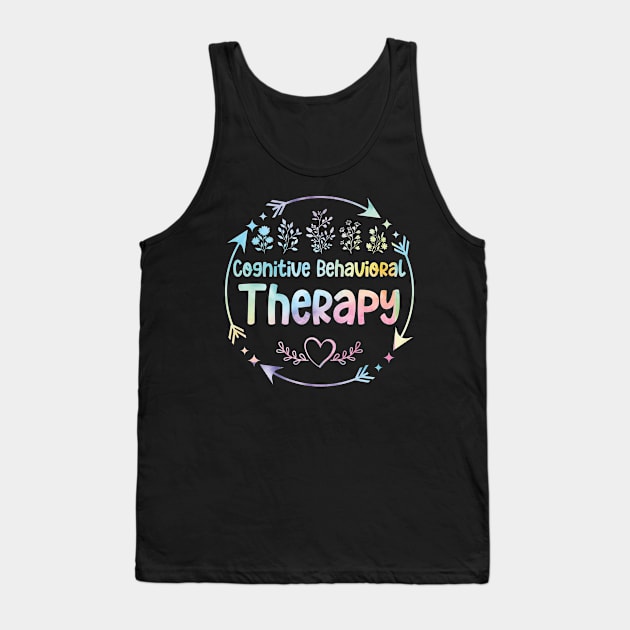 Cognitive behavioural Therapy cute floral watercolor Tank Top by ARTBYHM